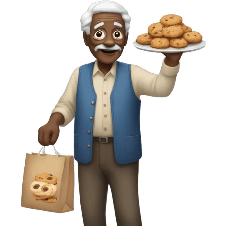 GRANPA selling cookies emoji