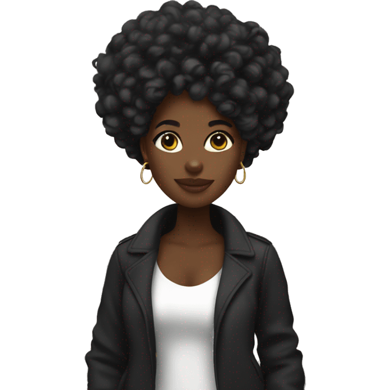 Black girl in Paris emoji