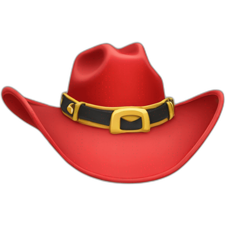 red ranger cowboy hat emoji