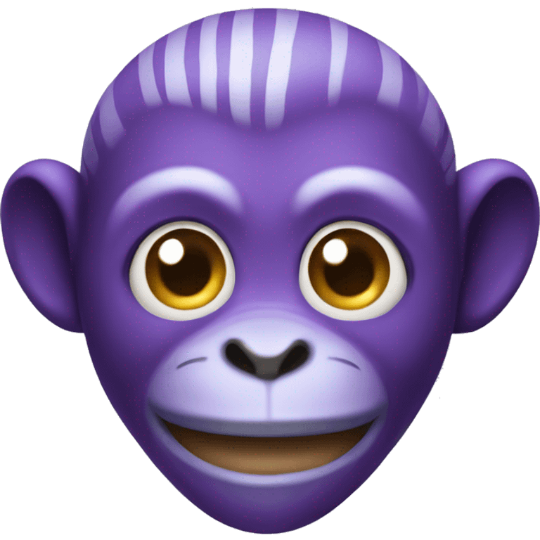 Purple monkey emoji