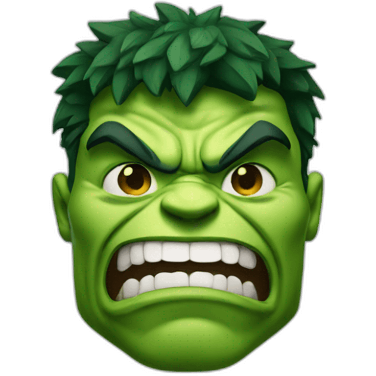 Hulk with smiley face emoji