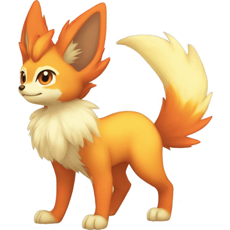  Fennekin-Flareon—Vulpix-Fakemon Full body emoji