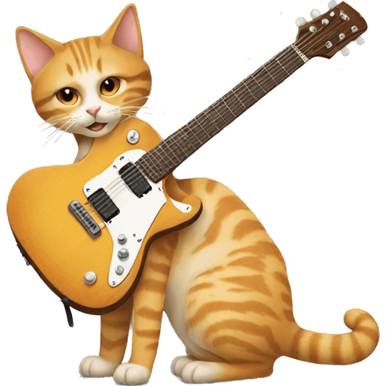 Guitarra cat emoji