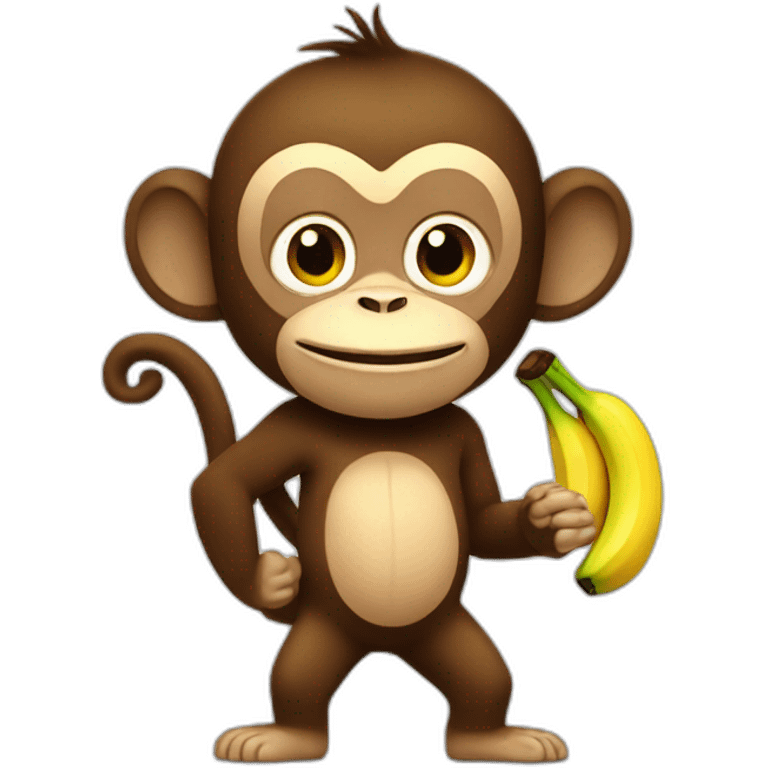 Gilles the monkey with a banana  emoji