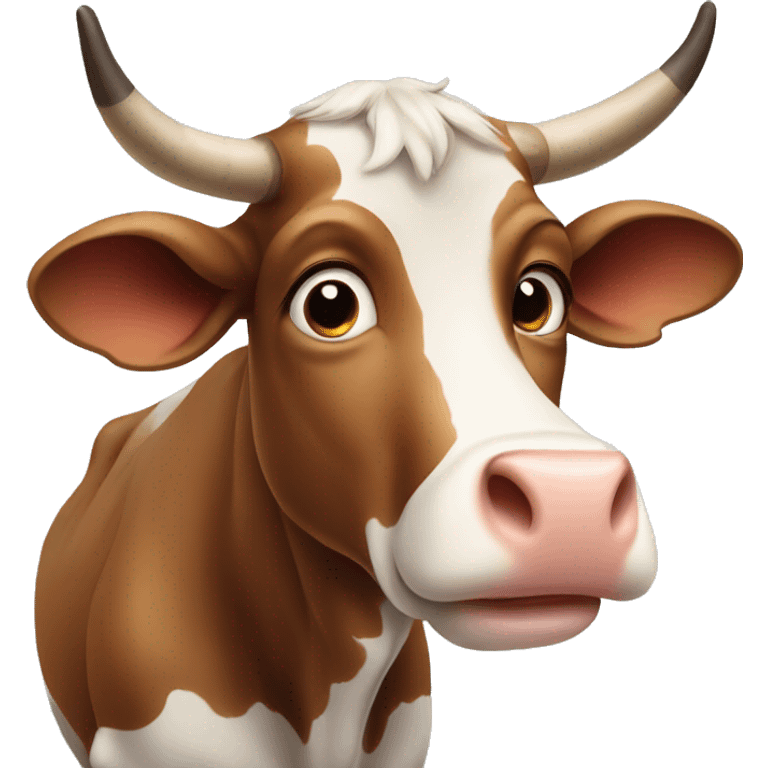 Cow  no horns emoji