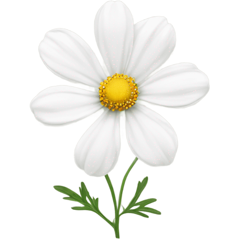 cosmos white flower emoji