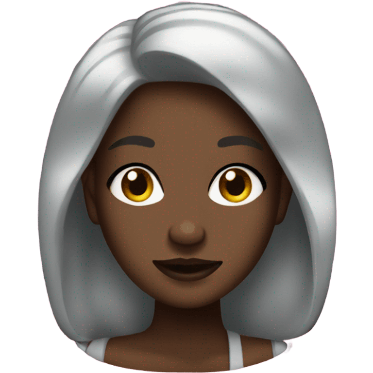 dark-skinned beauty at the mall emoji