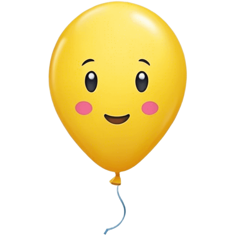 one yellow balloon emoji