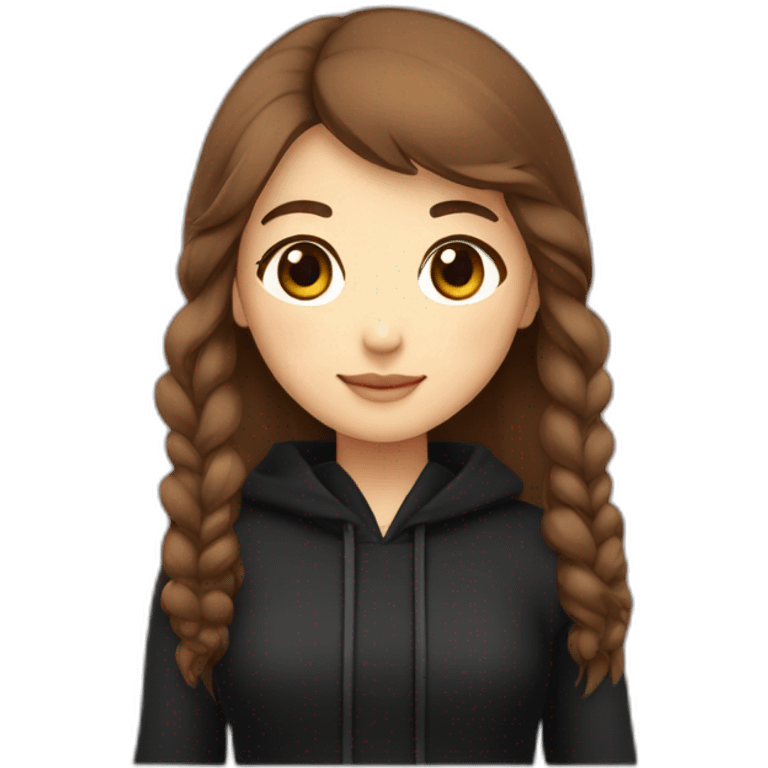 cute-asian-girl-with-brown-hair-with-black-clothes-holding-an-alpaca  Download emoji emoji