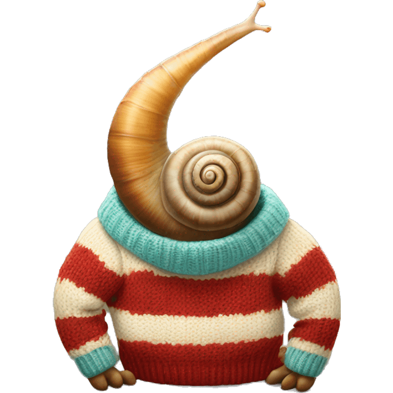 Snail in a sweater emoji