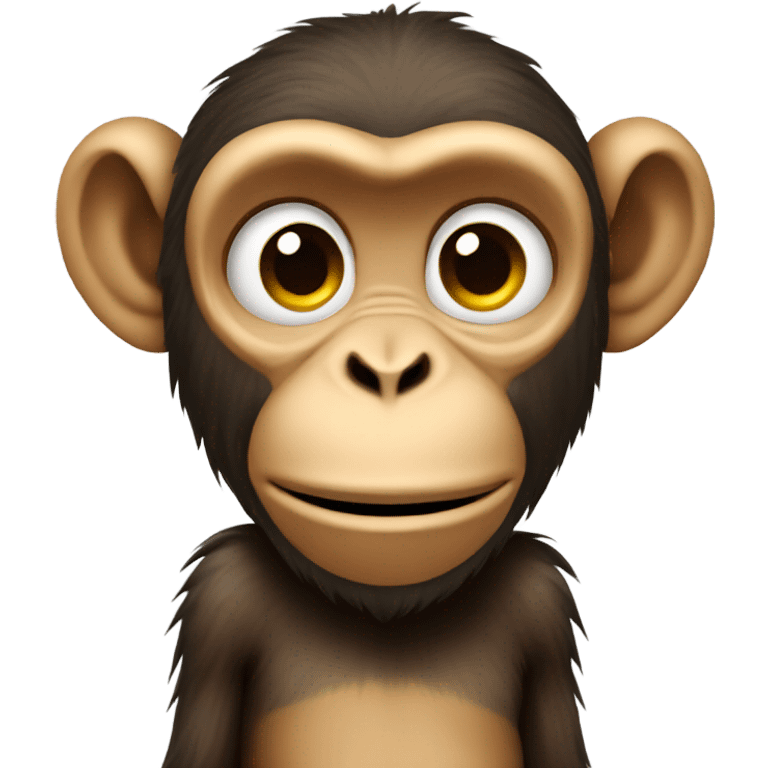 a monkey playing pc emoji