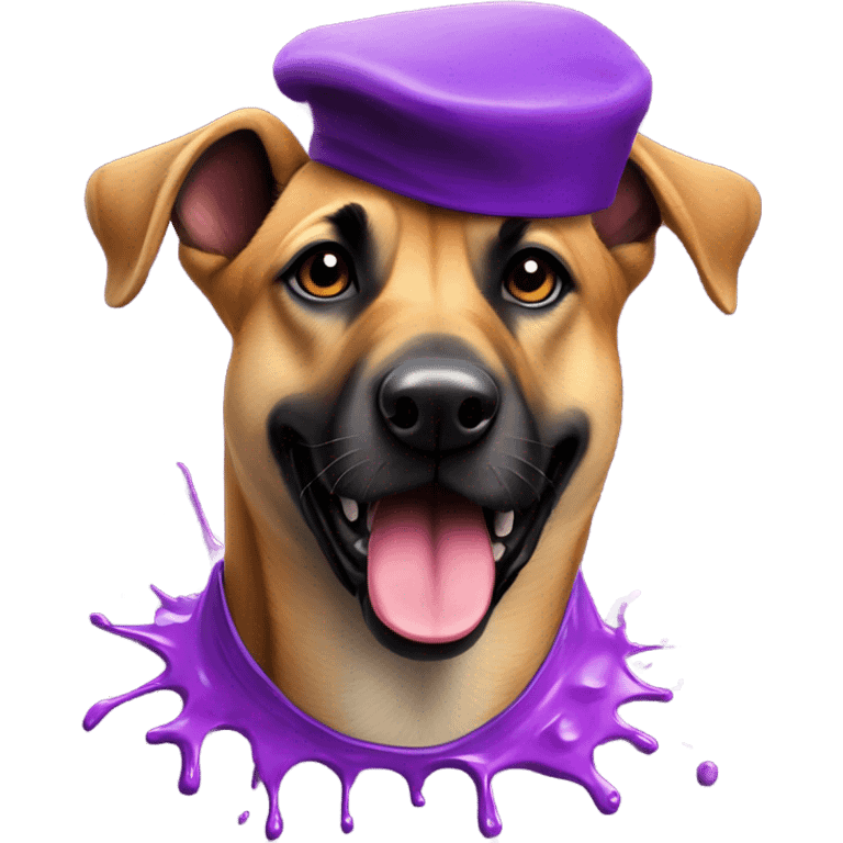 malinois artist purple emoji