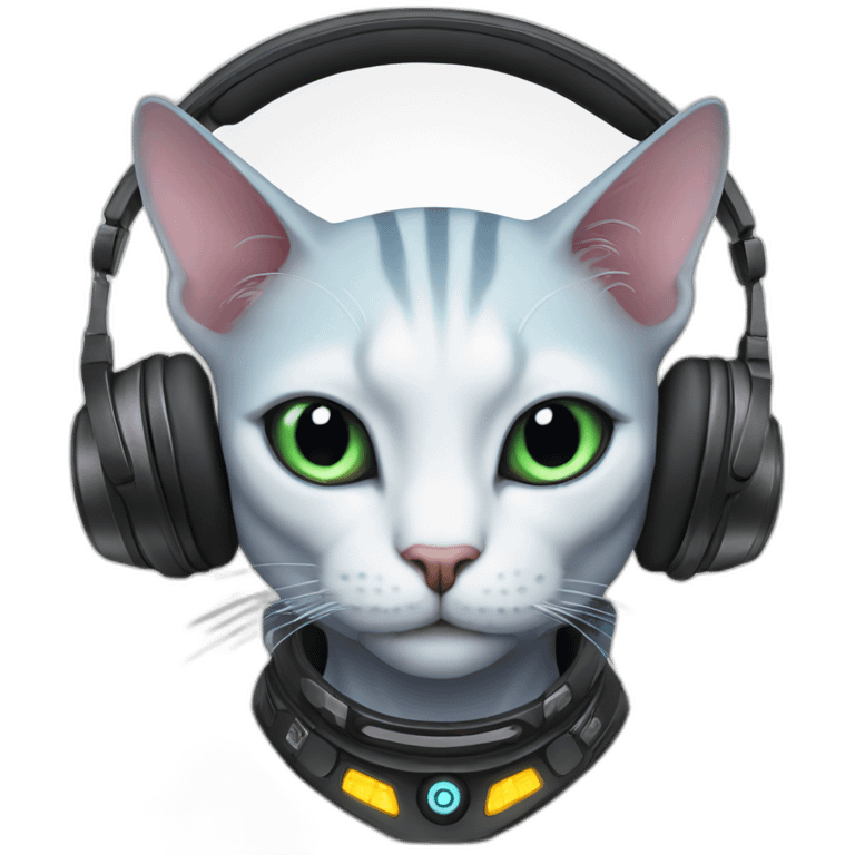 alien dj cat emoji