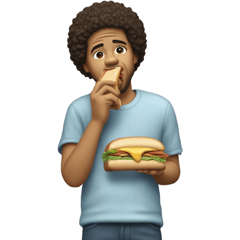 J Cole eating a sandwich  emoji