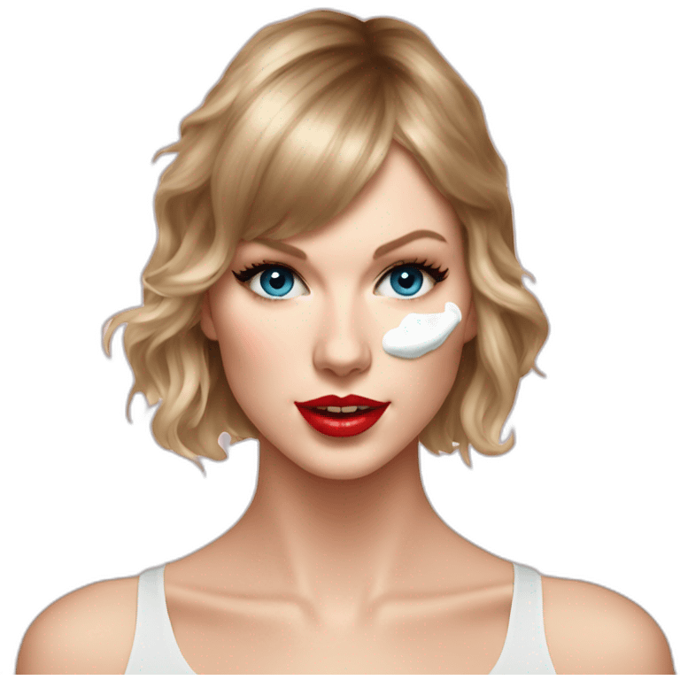 taylor-swift-milk-on-face emoji