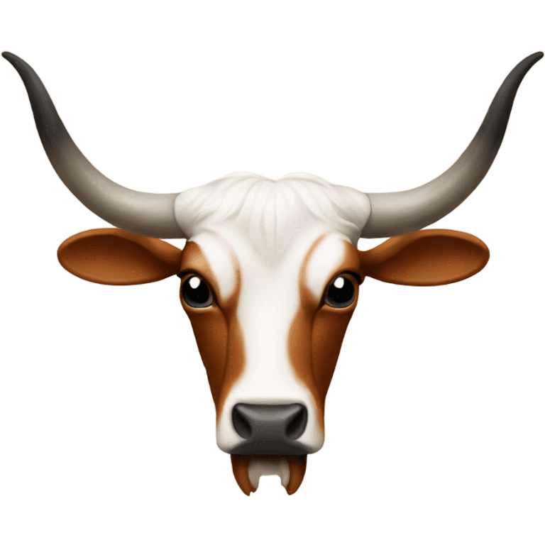 Upside down longhorn emoji