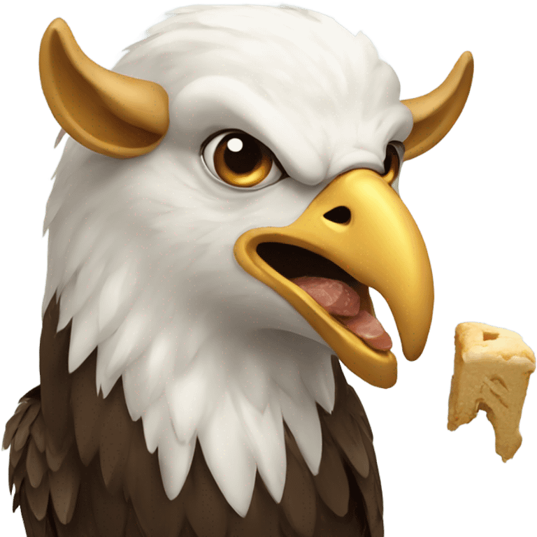 Eagle eating a goat  emoji