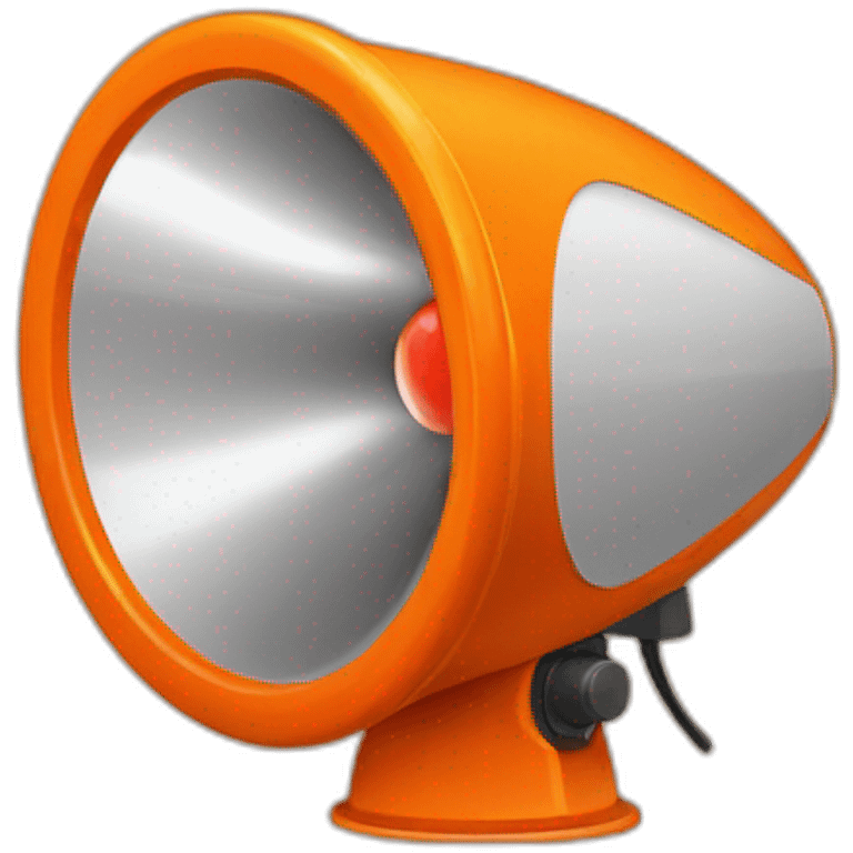 emergency siren color orange emoji