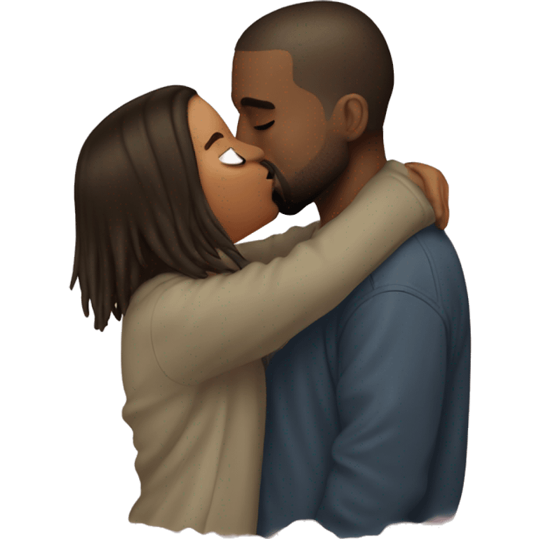 kanye west kissing kanye west emoji