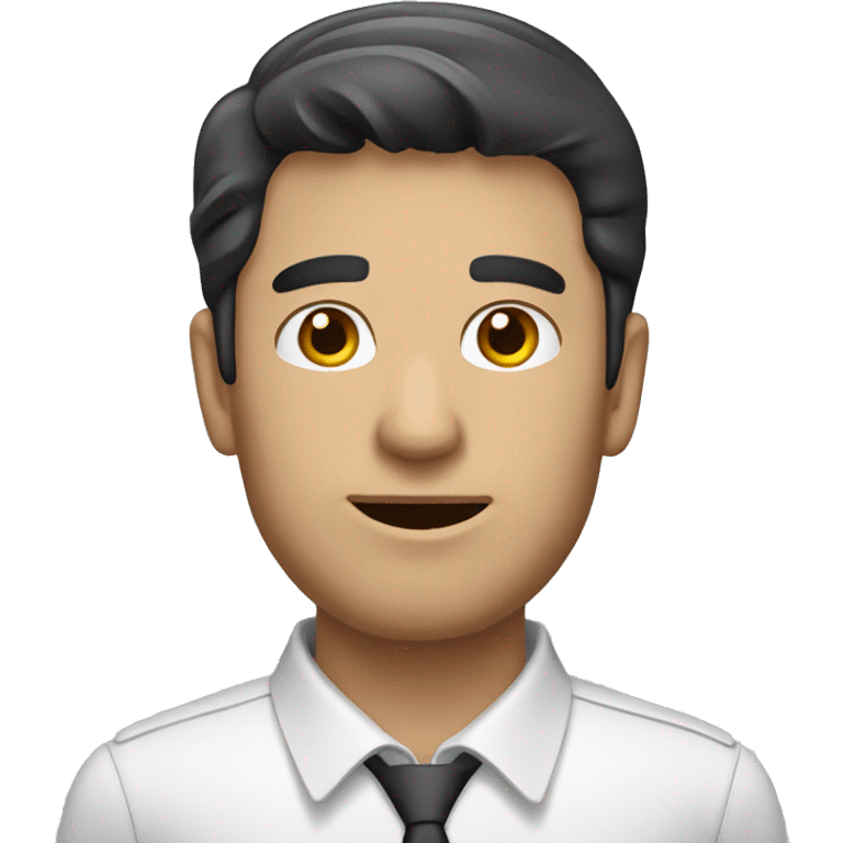 sales man with dark hair emoji