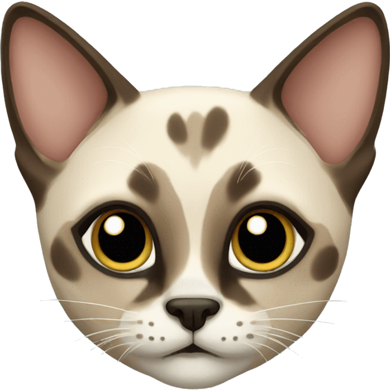 spotted siamese cat emoji