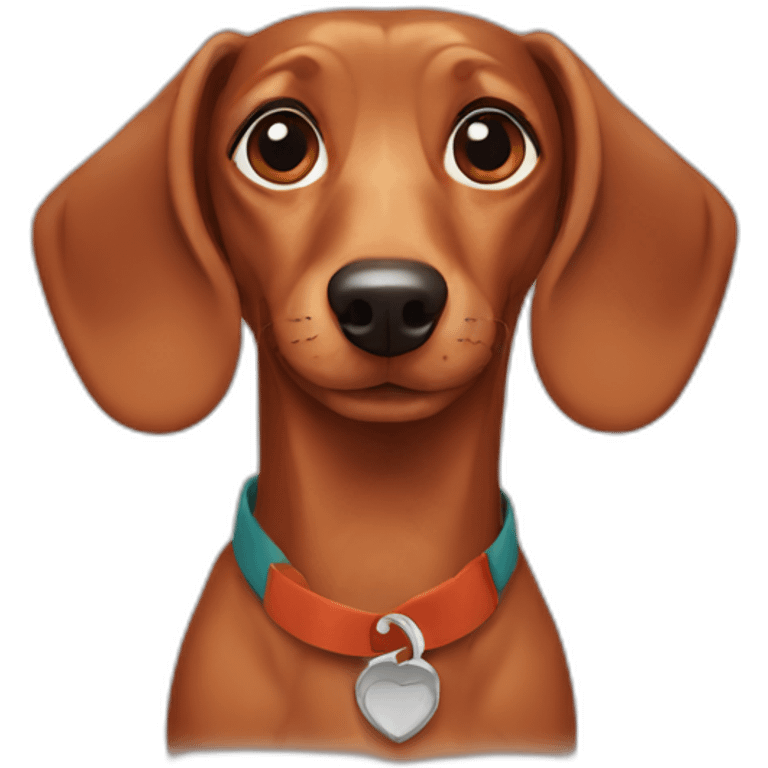 Auburn dachshund emoji