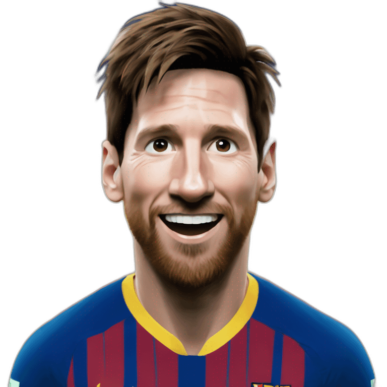 Messi qui fait sa célébration emoji