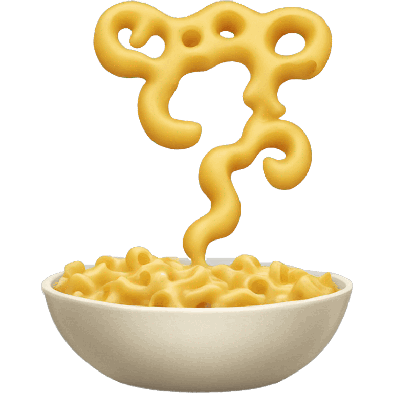 A bowl of mac & cheese emoji