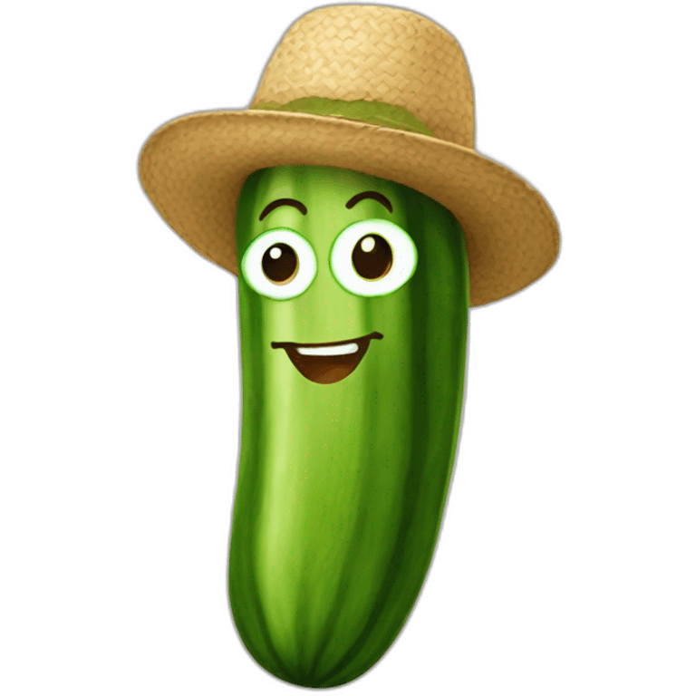 cucumber-guy-with-hat emoji