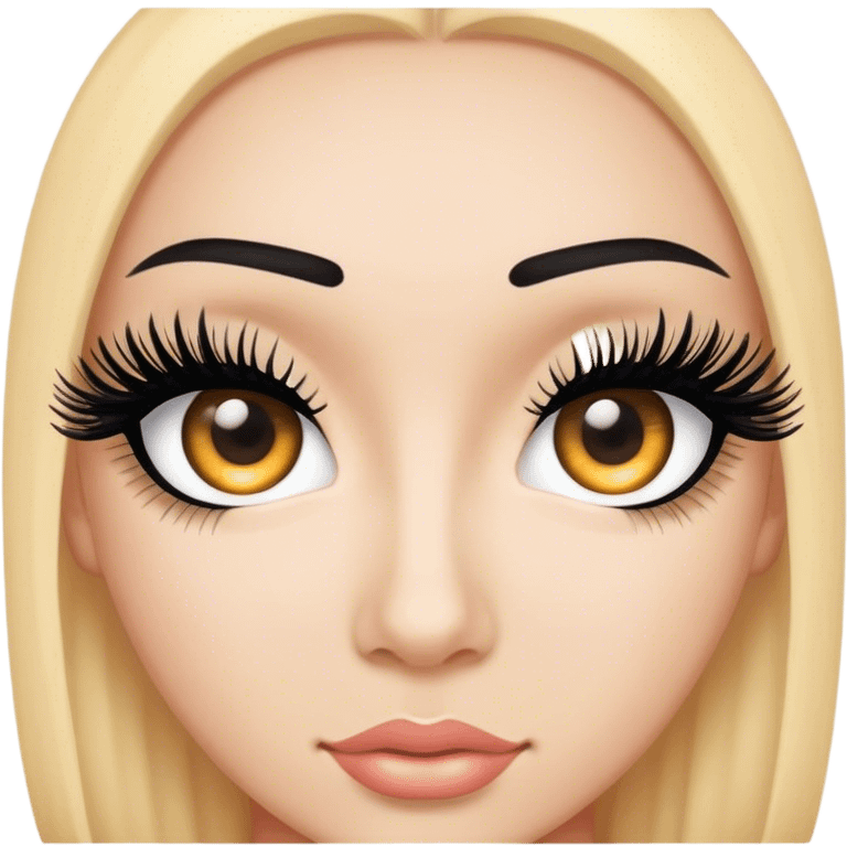 fake eyelashes emoji