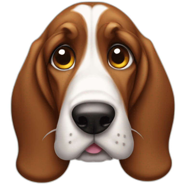 Cute little Basset Hound emoji