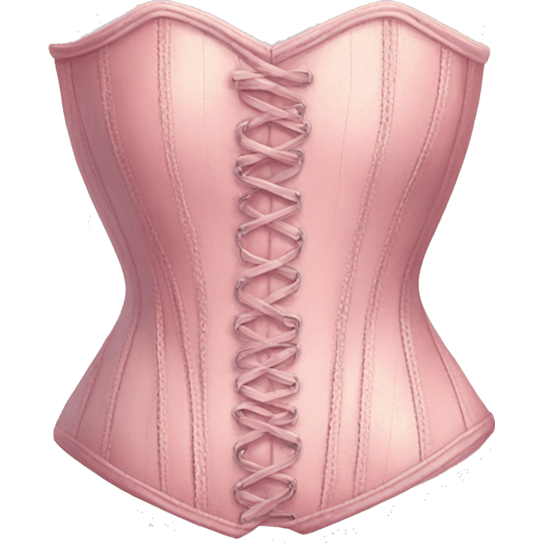 Vintage pink pastel corset emoji