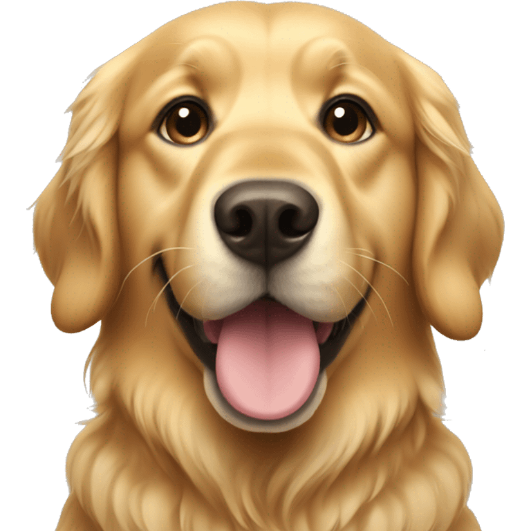 A golden retriever  emoji