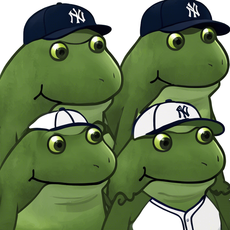 Many bufo at a yankee game emoji