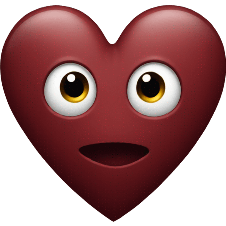 Dark red heart emoji