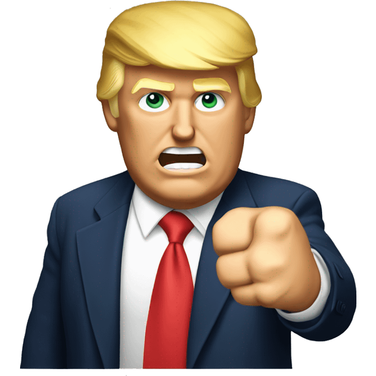 Donald trump raising fist emoji