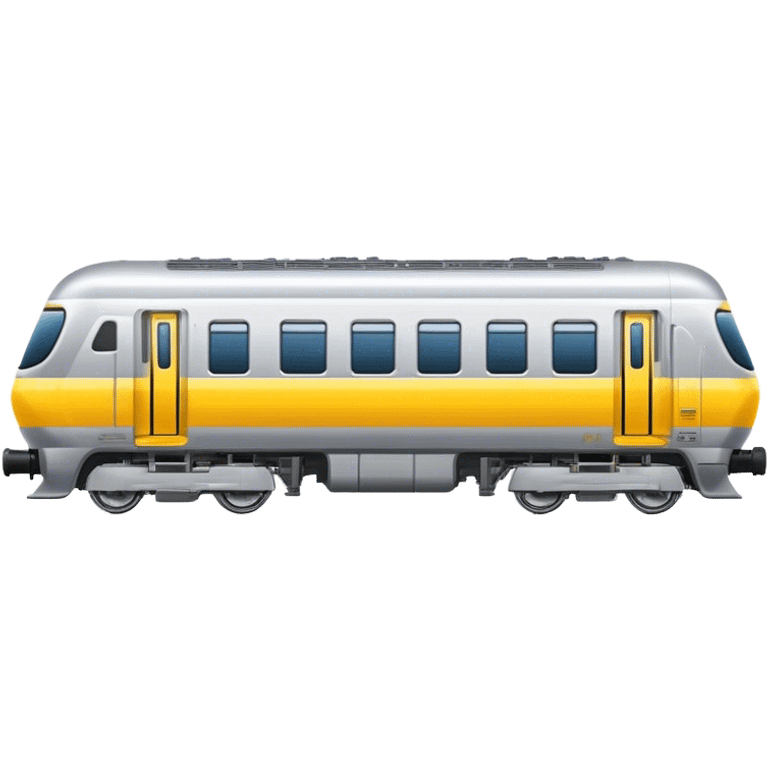 Australian passenger train (Iconic colour: Silver and yellow) emoji