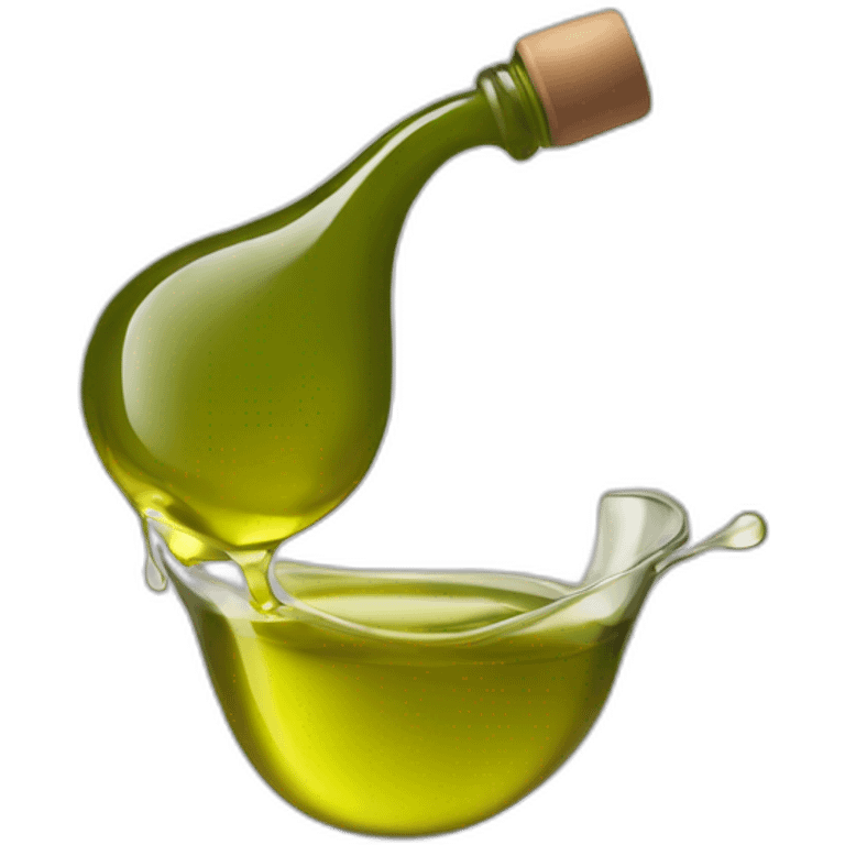 Olive oil pouring bottle emoji