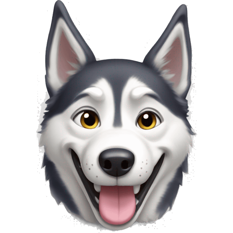 Happy Husky  emoji