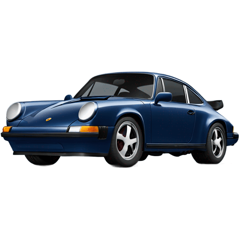 Navy blue Porsche 911 emoji