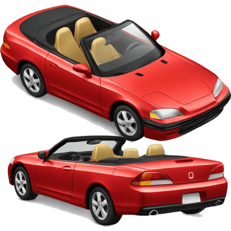 red honda convertible emoji