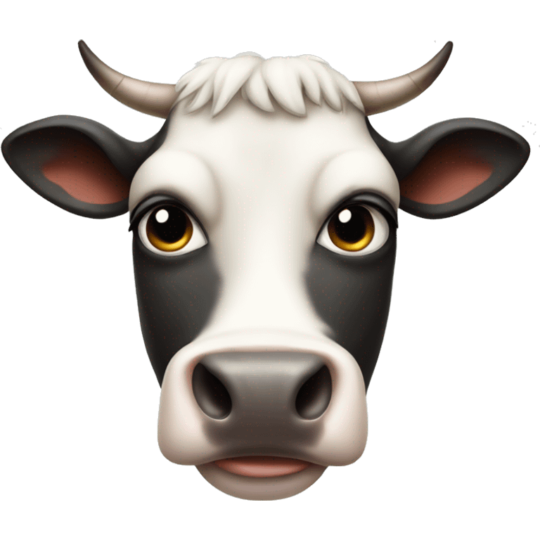 Judgmental cow emoji