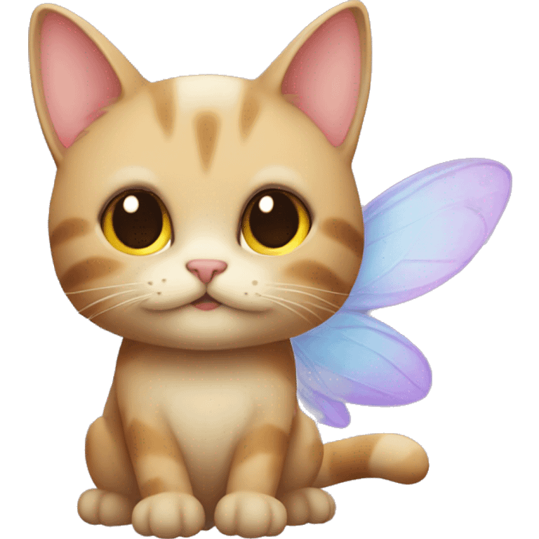 a cat that’s a fairy emoji