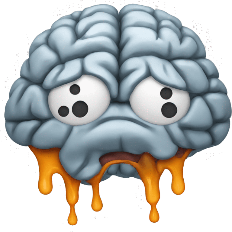 melted brain emojii emoji