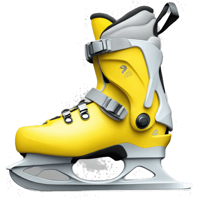 Yellow cross-country ski boots emoji