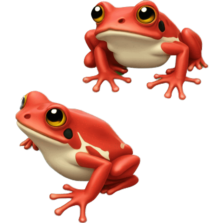 red frog with catcus emoji