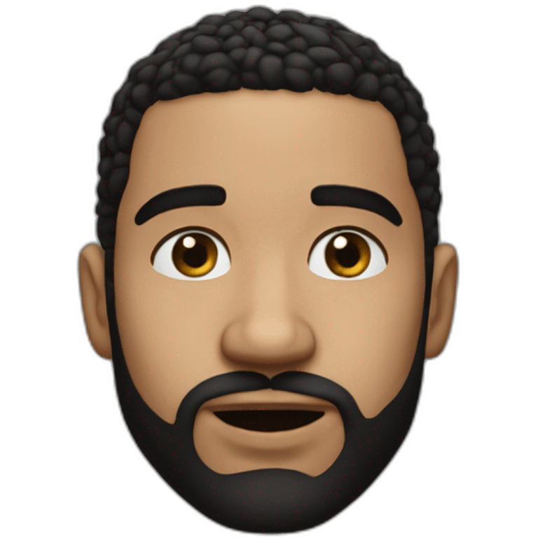 realistic photo of drakes face emoji