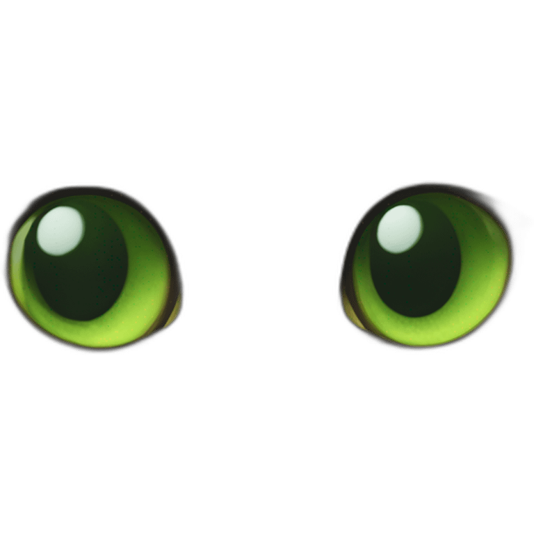 Chat au yeux vert avec une tache blanche sur le cou emoji