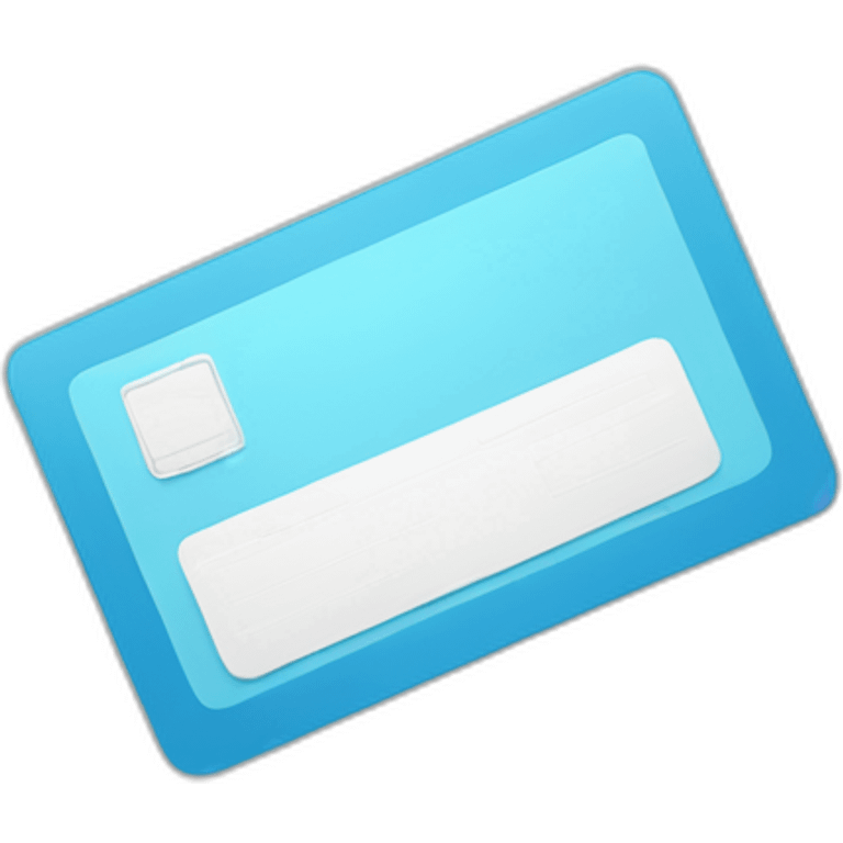 rectangular-horizontal-identity-card-icon-light-blue emoji