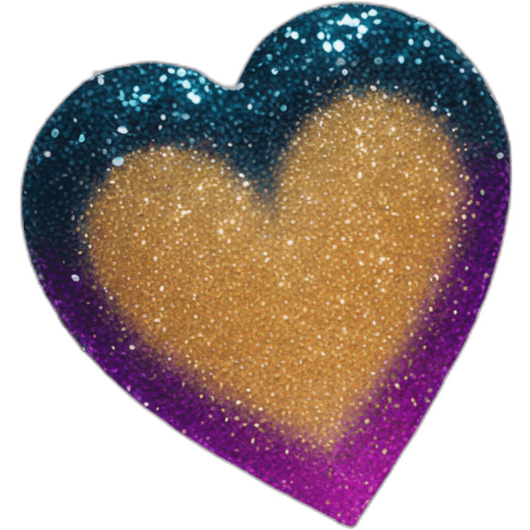 Glitter heart  emoji